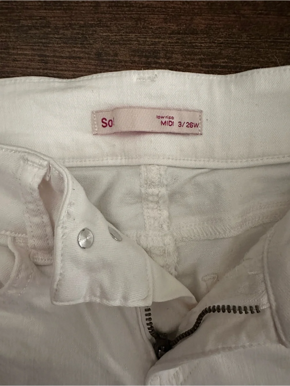 Women's White Denim Shorts